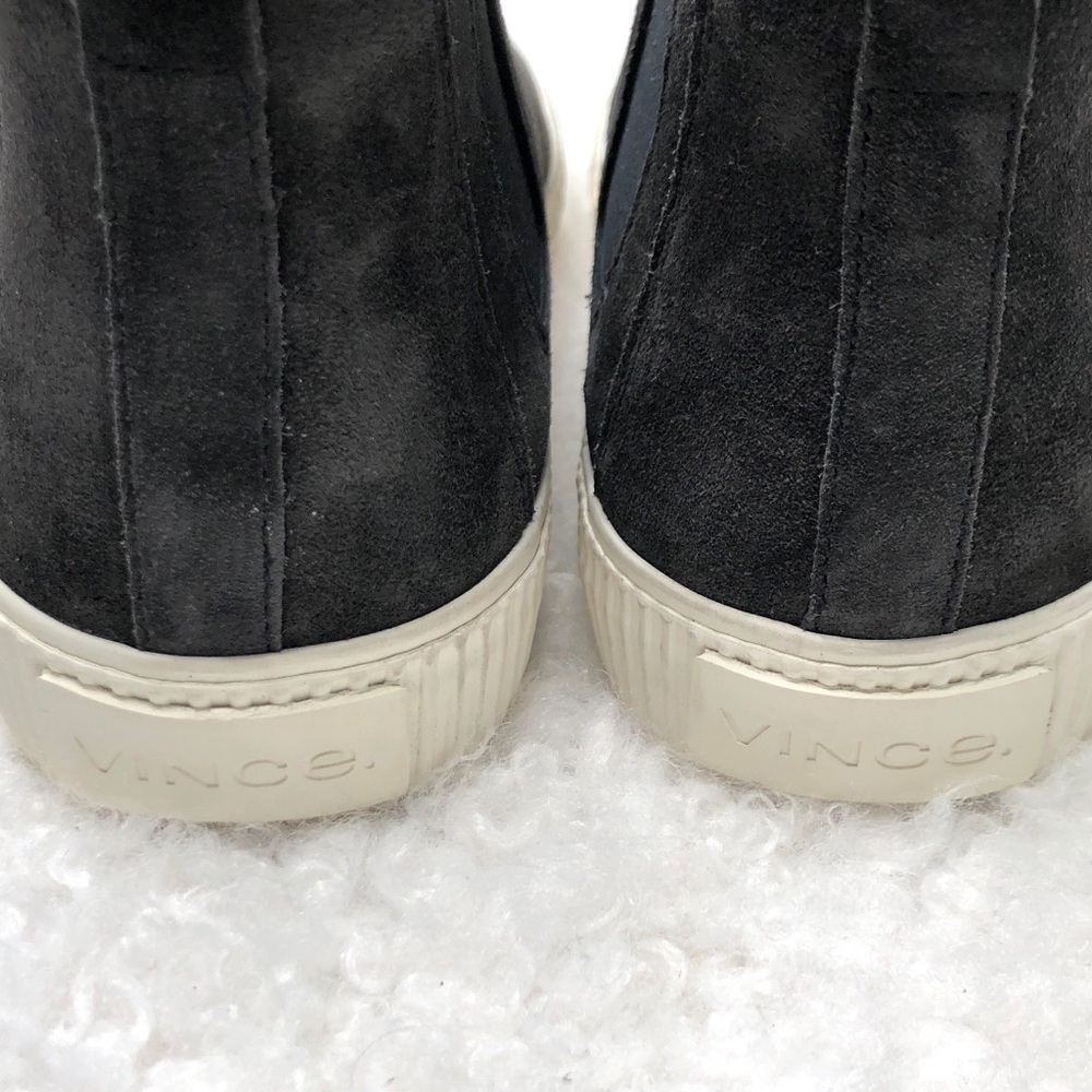 NWOB VINCE Kelowna Chelsea High Top Suede Sneakers - Picture 5 of 8